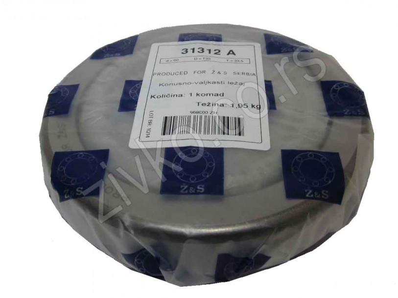 Konusno-valjkasti ležaji 31312 A [Z&S] - 1