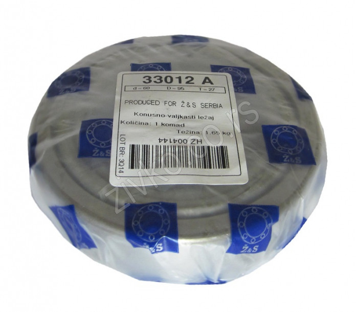 Konusno-valjkasti ležaji 33012 A [Z&S] - 1