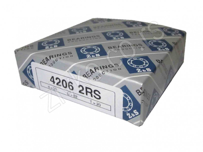 Radijalni kuglični ležaji 4206 2RS [Z&S] - 1