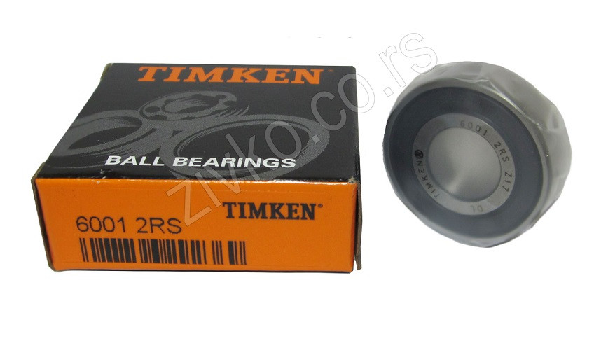 Radijalni kuglični ležaji 6001 2RS [TIMKEN] - 2