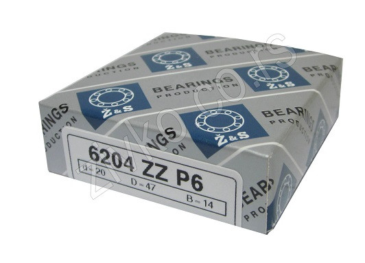 Radijalni kuglični ležaji 6204 ZZ P6 [Z&S] - 1
