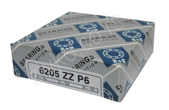 Radijalni kuglični ležaji 6205 ZZ P6 [Z&S] - 1