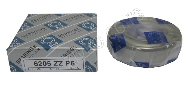 Radijalni kuglični ležaji 6205 ZZ P6 [Z&S] - 2