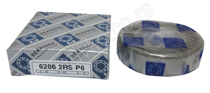 Radijalni kuglični ležaji 6206 2RS P6 [Z&S] - 2