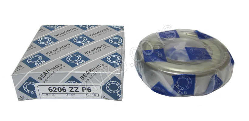 Radijalni kuglični ležaji 6206 ZZ P6 [Z&S] - 2