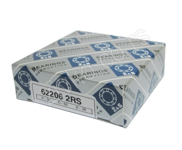 Radijalni kuglični ležaji 62206 2RS [Z&S] - 1