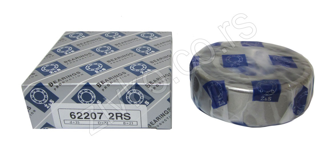 Radijalni kuglični ležaji 62207 2RS [Z&S] - 2