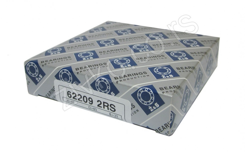 Radijalni kuglični ležaji 62209 2RS [Z&S] - 1