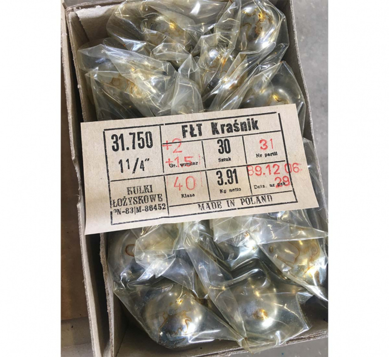 Kotrljajna tela Kuglica 31.750 mm [FLT] - 2