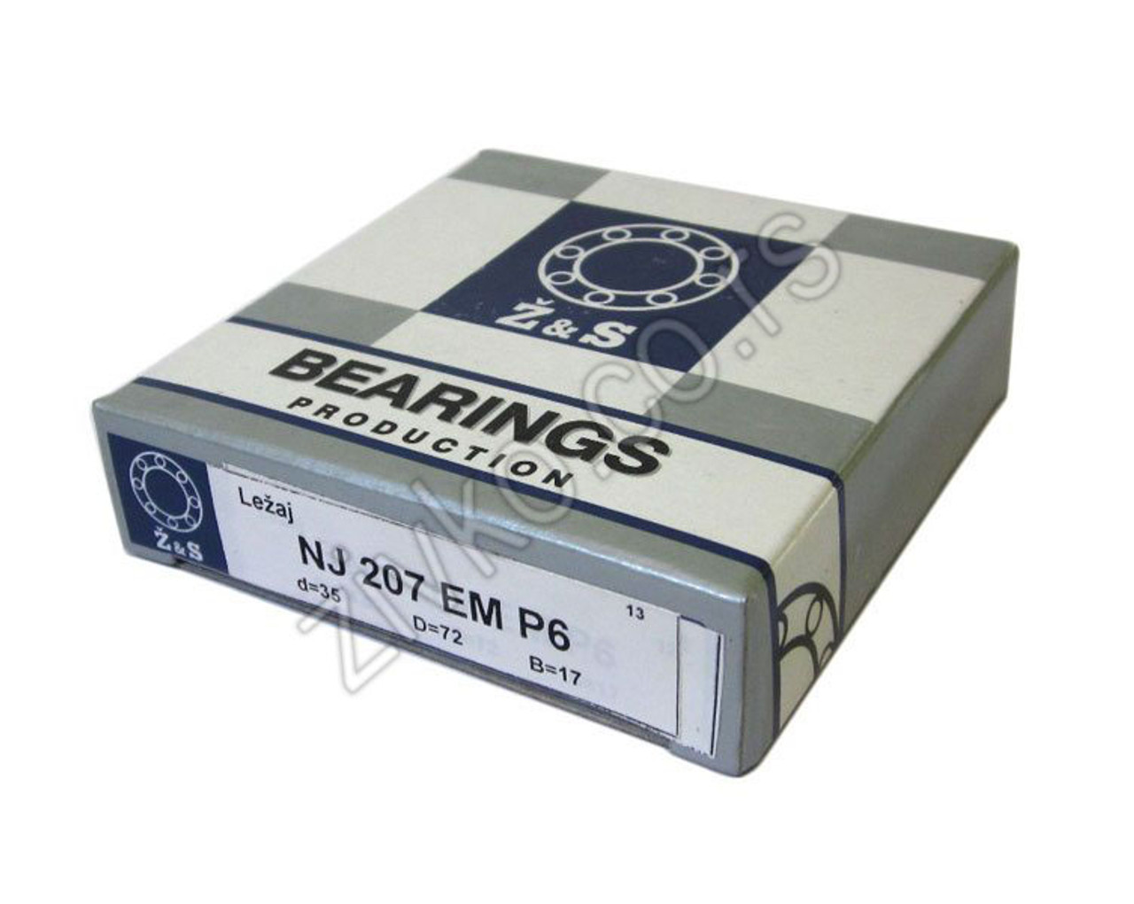 Cilindrično-valjkasti ležaji NJ 207 EM P6 [Z&S] - 5