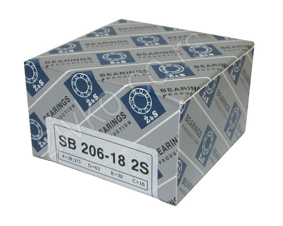 Kuglični samopodesivi ležaji SB 206-18 2S [Z&S] - 1
