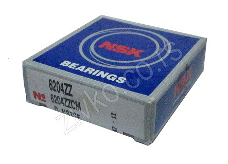 Radijalni kuglični ležaji 6204 ZZ [NSK] - 1
