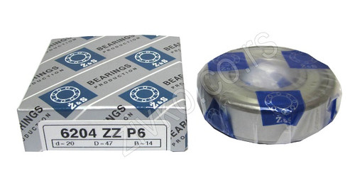 Radijalni kuglični ležaji 6204 ZZ P6 [Z&S] - 2