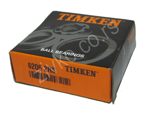 Radijalni kuglični ležaji 6206 2RS [TIMKEN] - 1