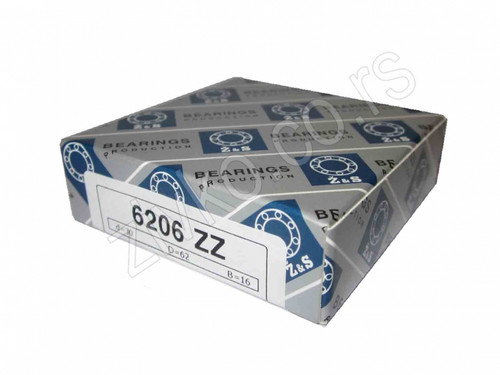 Radijalni kuglični ležaji 6206 ZZ [Z&S] - 1