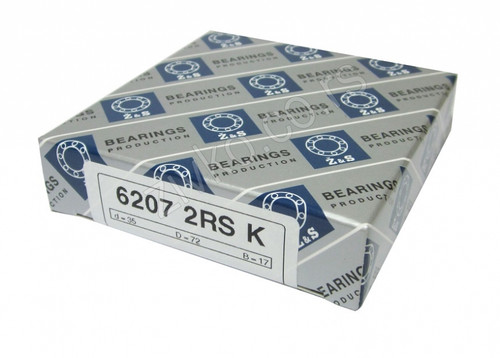 Radijalni kuglični ležaji 6207 2RS K [Z&S] - 1