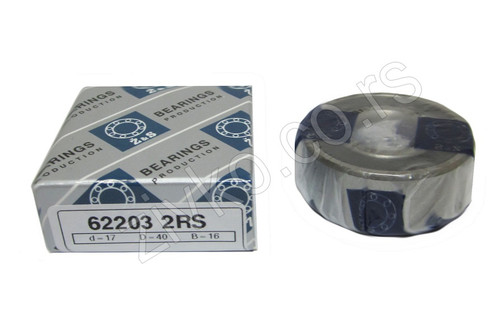 Radijalni kuglični ležaji 62203 2RS [Z&S] - 2