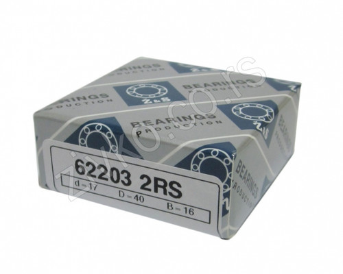Radijalni kuglični ležaji 62203 2RS [Z&S] - 1