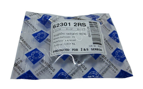 Radijalni kuglični ležaji 62301 2RS [Z&S] - 1