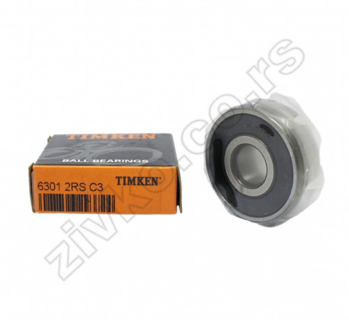 Radijalni kuglični ležaji 6301 2RS C3 [TIMKEN] - 1