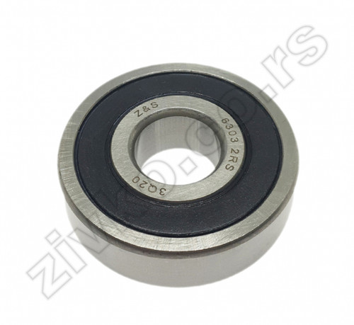 Radijalni kuglični ležaji 6303 2RS [Z&S] - 2