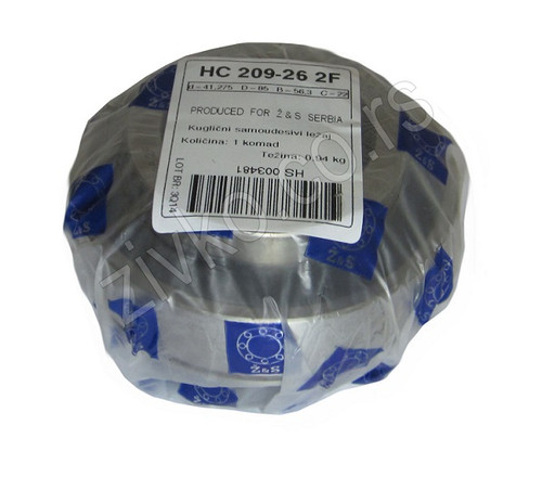 Kuglični samopodesivi ležaji HC 209-26 [Z&S] - 1