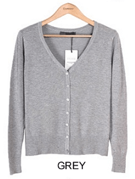 Color: Grey,Size: 5X Large - Cuddle Cardigans Long Sleeves Button Down Style In Plus Sizes Too K290-47098473152785