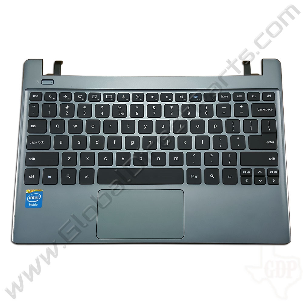 OEM Reclaimed Acer Chromebook C710 Keyboard with Touchpad [C-Side] - Gray [AP0RO000370373046131CP]