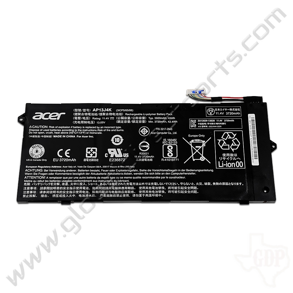 OEM Acer Chromebook C732, C732T, C733, Spin 512 R851T Battery [AP13J4K]