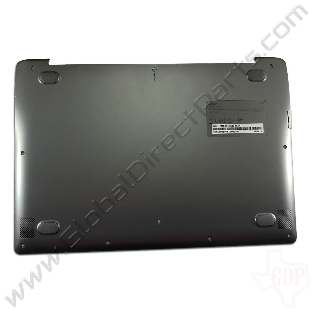 OEM Reclaimed Samsung Chromebook 2 XE503C32 Bottom Housing [D-Side] - Black [BA98-00280A]