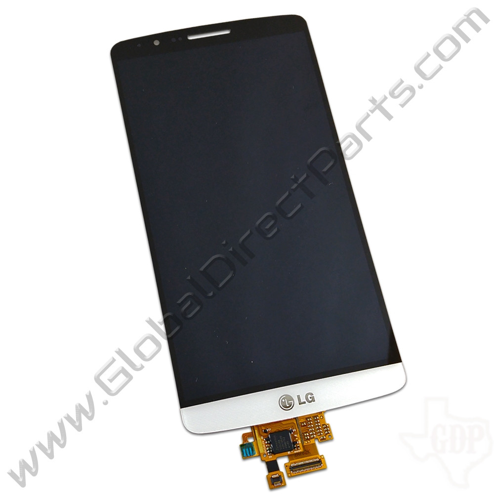 OEM LG G3 LCD & Digitizer Assembly with Front Housing - White