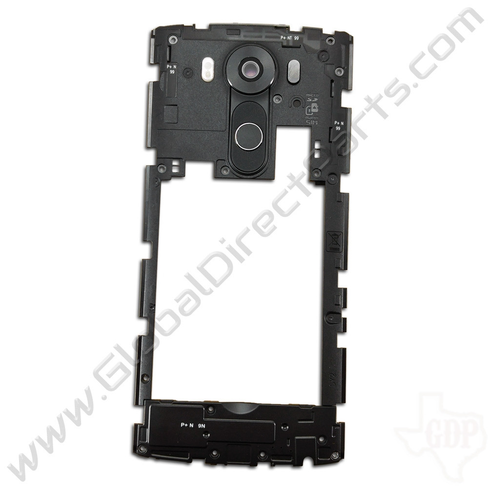 OEM LG V10 H900 Rear Housing with Loud Speaker Module - Black