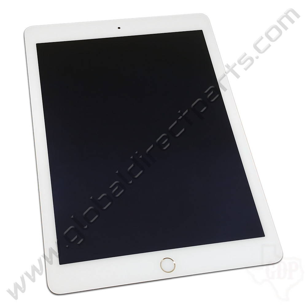 OEM Apple iPad Air 2 LCD & Digitizer Assembly [Including Home Button] - White [Gold Ring]