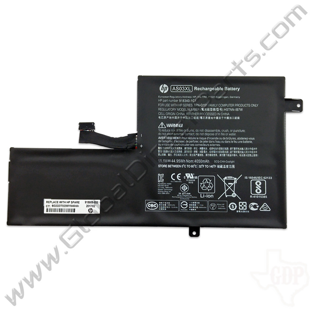 OEM HP Chromebook 11 G5 EE Battery [918669-855]