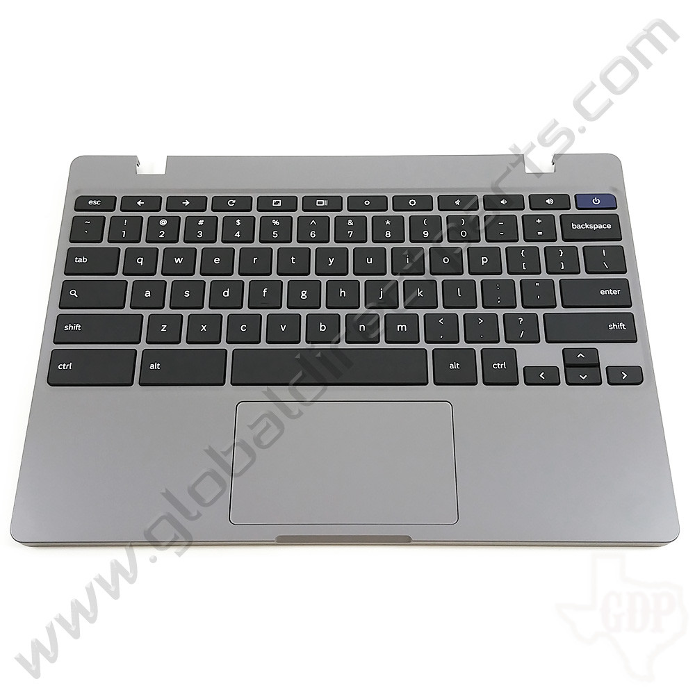 OEM Reclaimed Samsung Chromebook 4 XE310XBA Keyboard with Touchpad [C-Side] - Silver [BA98-01976A]