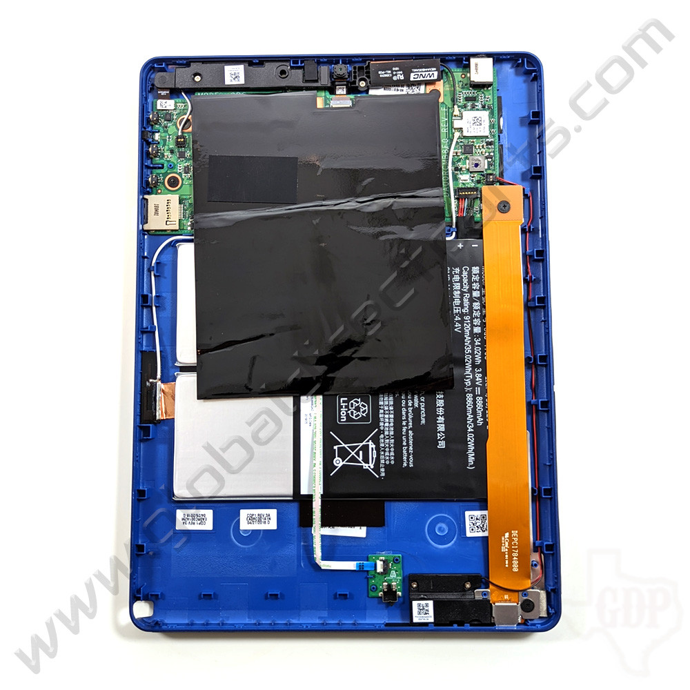 OEM Reclaimed Acer Chromebook Tab 10 D651N Complete Rear Housing with Battery and Motherboard