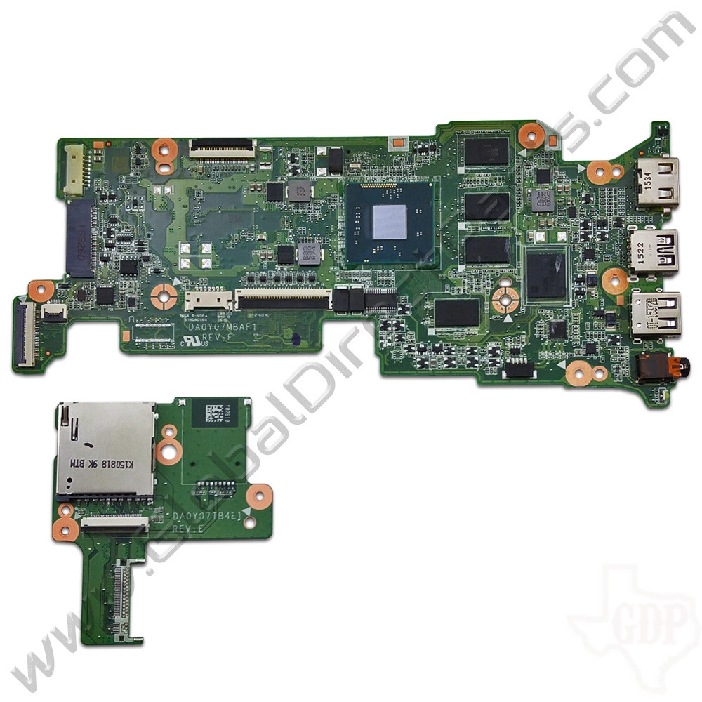 OEM HP Chromebook 11 G3, G4 Motherboard Daughterboard Set [4GB]  [787726-001]