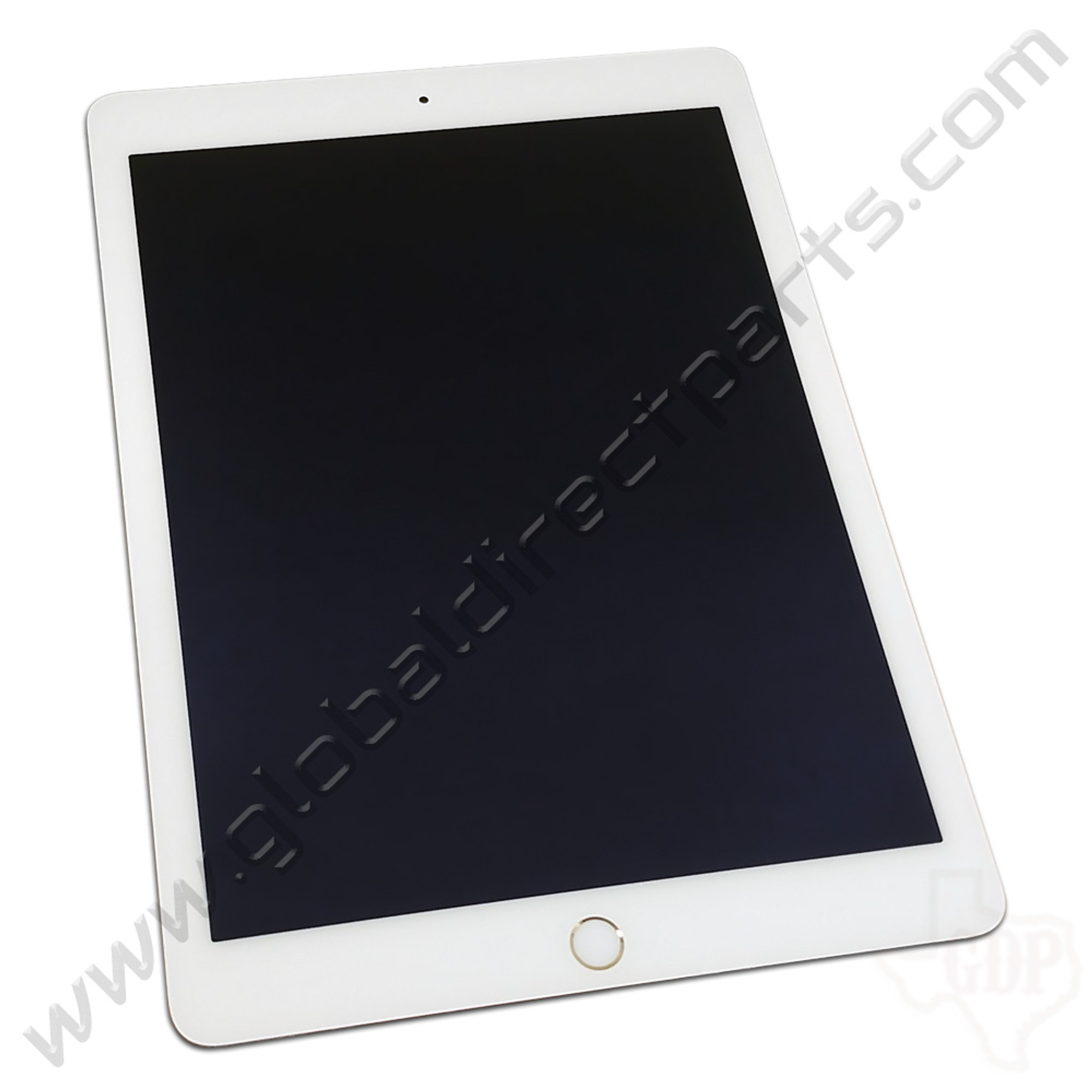 OEM Apple iPad Air 2 LCD & Digitizer Assembly [Including Home Button] -  White [Gold Ring] - Global Direct Parts