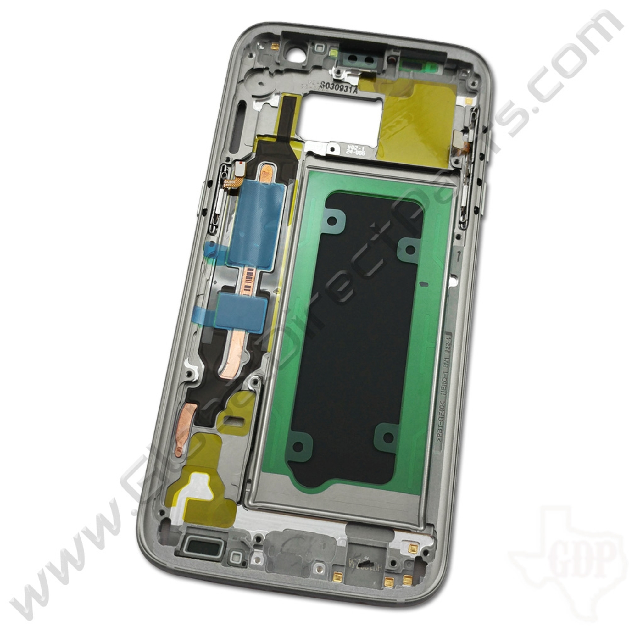 Oem Samsung Galaxy S7 Middle Frame Rear Housing Silver Global Direct Parts