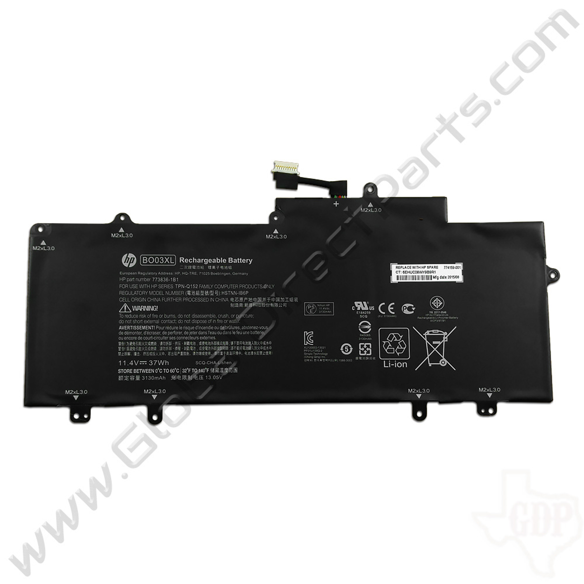 OEM HP Chromebook 14 G3 Battery [774159-001] - Global Direct Parts