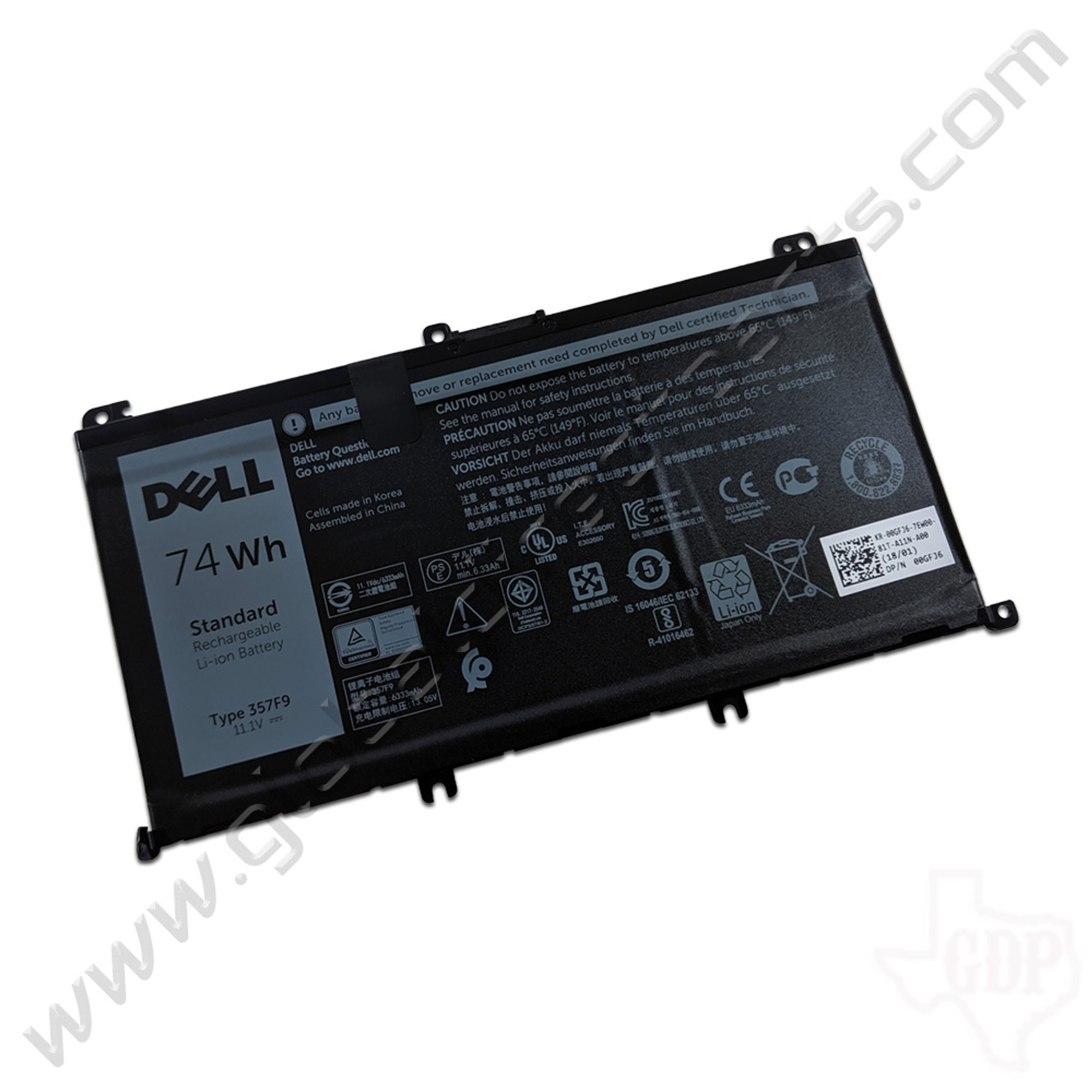 Oem Dell Inspiron 7000 Series Battery 357f9 Global Direct Parts