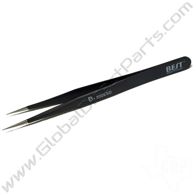 Best Non-Magnetic Fine Straight Tipped Tweezer [202ESD, 115 mm]