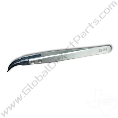 Best Non-Magnetic Fine Curved Tipped Tweezer [ESD-7A, 122 mm]
