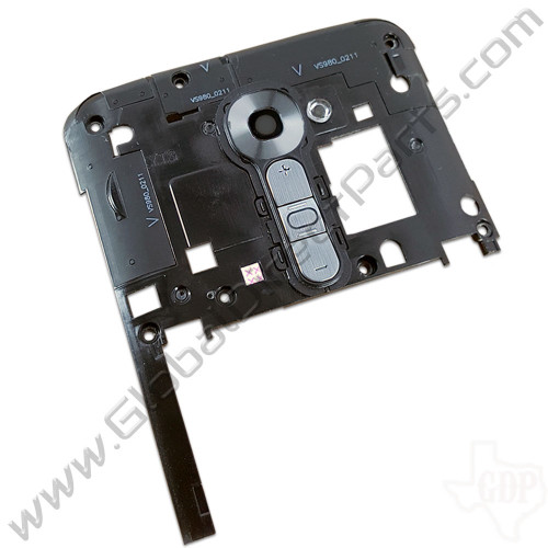 OEM LG G2 VS980 Upper Rear Housing - Black