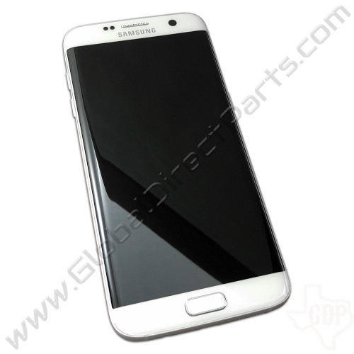 OEM Samsung Galaxy S7 Edge G935F Complete AMOLED & Digitizer Assembly with Front Housing - White
