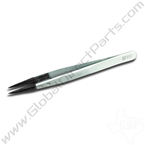 Best Non-Magnetic Super Fine Tipped Tweezer [ESD-259A, 128 mm]