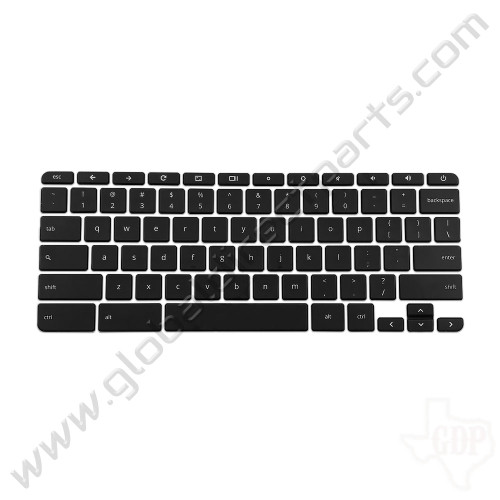 OEM Reclaimed HP Chromebook 14 G3, G4 U.S. Keyboard Key Set - Black