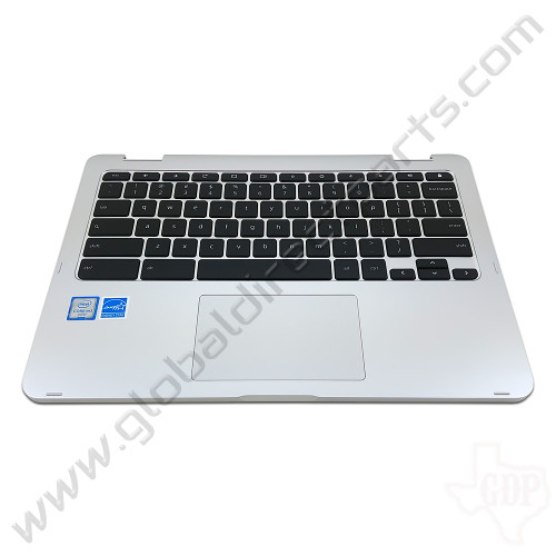 OEM Asus Chromebook Flip C302C Keyboard with Touchpad [C-Side] - Silver