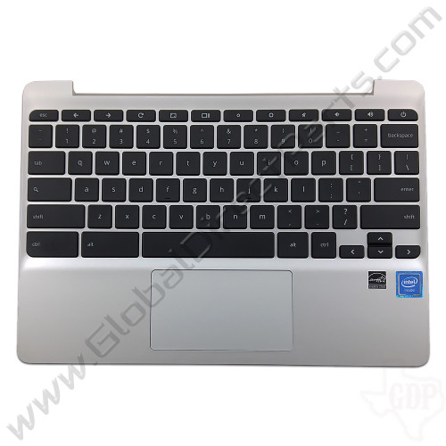 OEM HP Reclaimed Chromebook 11 G5, G5 Touch, 11-V011DX Keyboard with Touchpad [C-Side] - Black [900818-001]