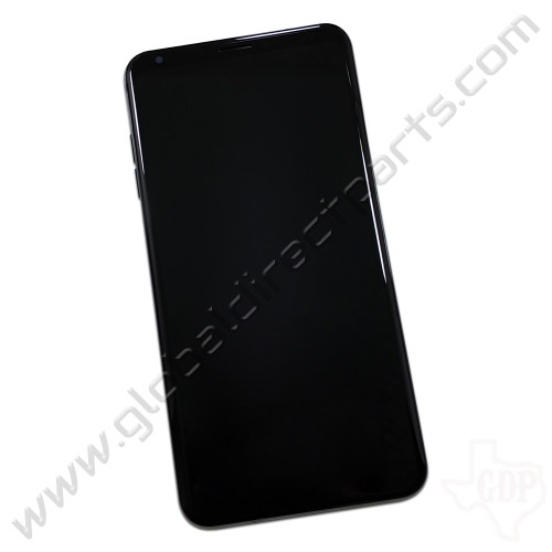 OEM LG V35 ThinQ P-OLED & Digitizer Assembly with Front Housing - Gray [ACQ90611103]